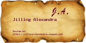 Jilling Alexandra névjegykártya