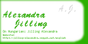 alexandra jilling business card